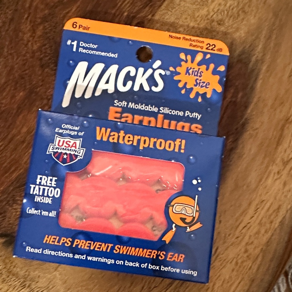 Mack's Kids Size Waterproof Earplugs